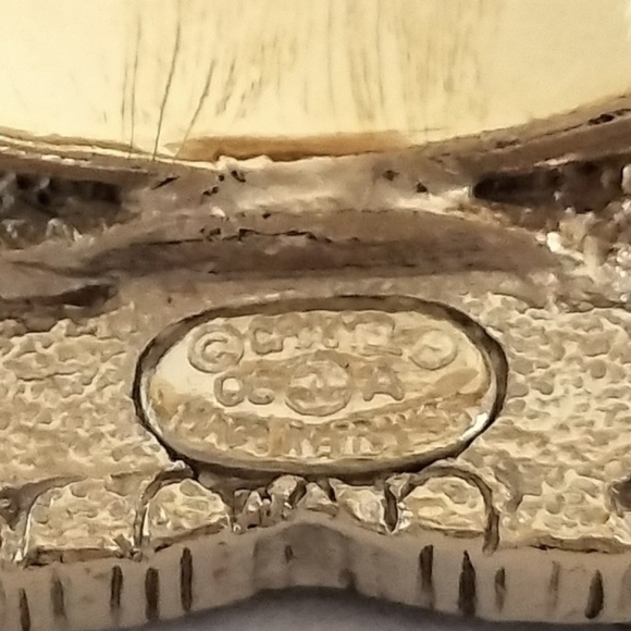 Chanel CC Crystal & Enamel Ring 05A Collection Authentic Vintage Rare - Picture 3 of 9